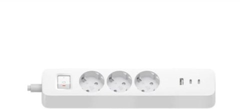XIAOMI Listwa zasilająca Xiaomi 20W Power Strip (2x USB-C, 1x USB-A)
