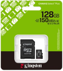 KINGSTON Karta pamięci microSD 128GB Kingston Canvas Select Plus microSDXC C10 UHS-1 128GB