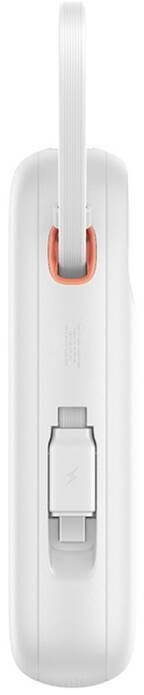 BASEUS Powerbank Baseus QPow 2 10000mAh 30W z 2 wbudowanymi kablami USB-C - biały
