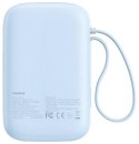 BASEUS Powerbank Baseus QPow 2 10000mAh 30W z 2 wbudowanymi kablami USB-C - niebieski