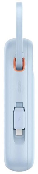 BASEUS Powerbank Baseus QPow 2 10000mAh 30W z 2 wbudowanymi kablami USB-C - niebieski