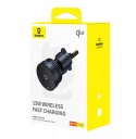 BASEUS UCHWYT SAMOCHODOWY ŁADOWARKA INDUKCYJNA Baseus MagPro BS-CW04 Qi 2.0 15W MagSafe NA KRATKĘ CZARNY