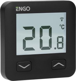ENGO CONTROLS ENGO Controls E10-B - Regulator temperatury, 230V, czarny, Wi-Fi, Internetowy, podtynkowy