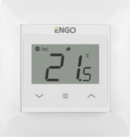 ENGO CONTROLS ENGO Controls E55-W - Regulator temperatury do ramki 55x55, 230V, biały, Internetowy, Wi-Fi