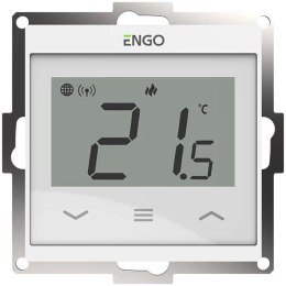 ENGO CONTROLS ENGO Controls E55-W - Regulator temperatury do ramki 55x55, 230V, biały, Internetowy, Wi-Fi