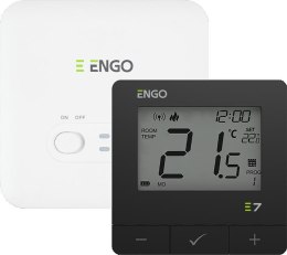 ENGO CONTROLS ENGO Controls E7-RFB - Programowany, bezprzewodowy regulator temperatury, czarny