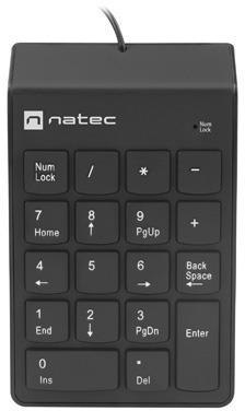 NATEC Klawiatura numeryczna Natec Goby 2 USB czarna