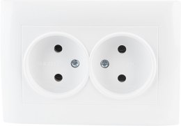 VCX Gniazdo podwójne VCX WESA LC 14 Biały