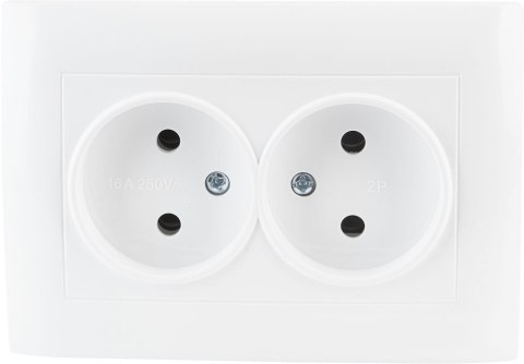 VCX Gniazdo podwójne VCX WESA LC 14 Biały