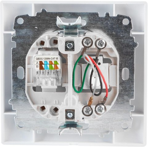 VCX Gniazdo telefoniczno-komputerowe VCX WESA LC 42 Biały