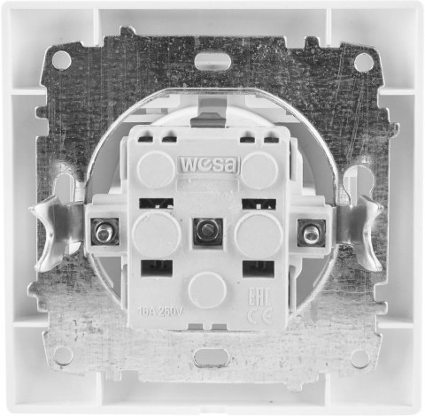 VCX Gniazdo z klapką typ: schuko VCX WESA LC 18 Biały