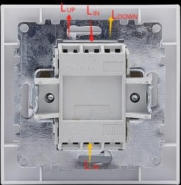 VCX Łącznik żaluzjowy pojedynczy (dwuklawiszowy) VCX WESA LC 12 Biały