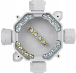 PAWBOL Puszka natynkowa hermetyczna PG16, IP 67 (5x4mm2), kolor szary PAWBOL A.0035