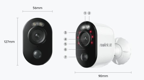 REOLINK Kamera IP Reolink Argus B350 z panelem solarnym