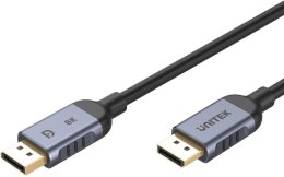 UNITEK Kabel DisplayPort Unitek 1.4 8k 60hz, 4k 240hz, HDR, HDCP 2.3, DSC 1.2, 2m