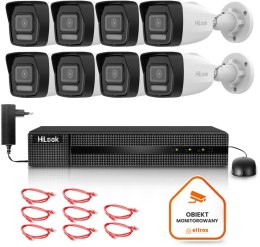 HILOOK Zestaw monitoringu Hilook 8 kamery IP IPCAM-B8-30DL z wbudowanym dyskiem 2TB