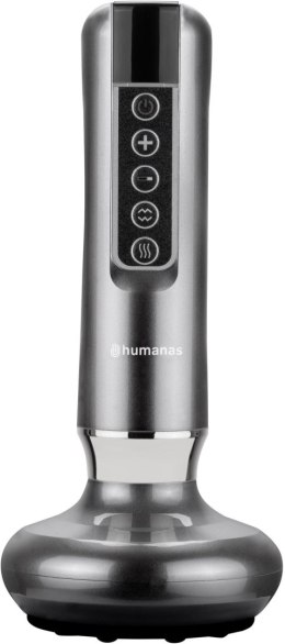 HUMANAS Masażer antycellulitowy z funkcją bańki chińskiej Humanas DermaSmooth - szary
