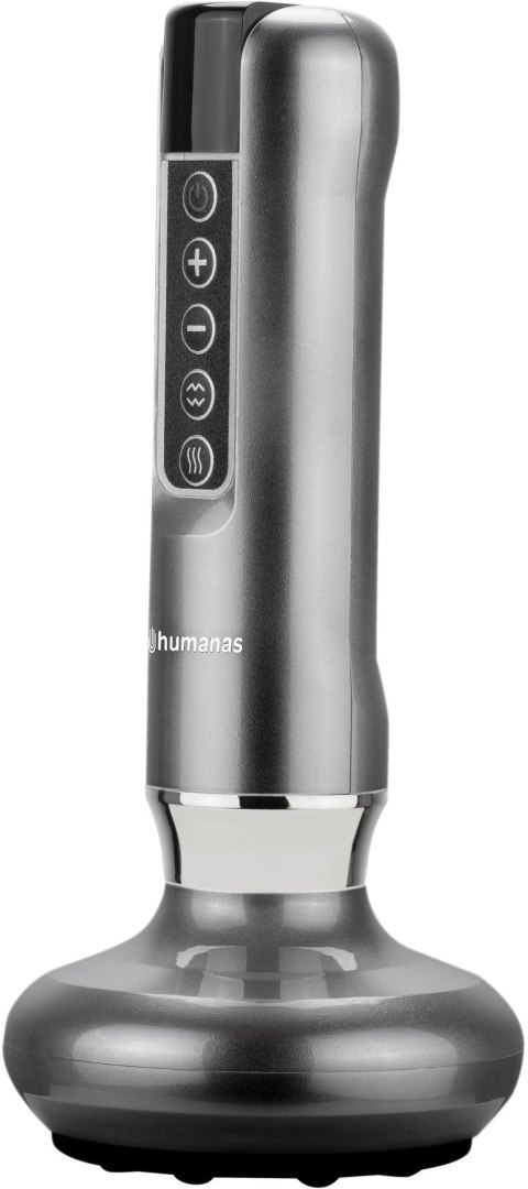 HUMANAS Masażer antycellulitowy z funkcją bańki chińskiej Humanas DermaSmooth - szary