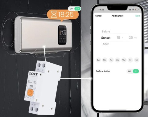 OXT Inteligentny Sterownik OXT | 63A | Licznik | WiFi | Tuya T335