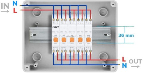 OXT Inteligentny Sterownik OXT | 63A | Licznik | ZigBee | Tuya T337