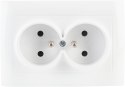 VCX Gniazdo podwójne z uziemieniem VCX WESA LC 16 Biały