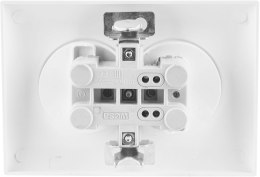 VCX Gniazdo podwójne z uziemieniem VCX WESA LC 16 Biały