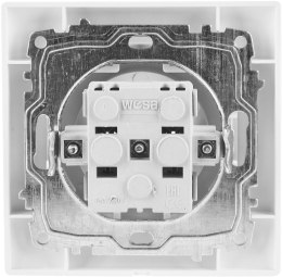 VCX Gniazdo pojedyncze z uziemieniem VCX WESA LC 13 Biały
