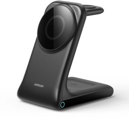 JOYROOM Ładowarka bezprzewodowa Joyroom JR-W15 3 w 1 stacja ładująca z MagSafe - czarna