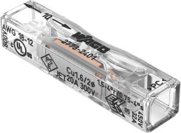 WAGO Szybkozłączka przelotowa uniwersalna LINKA/DRUT 2x 0,2-4mm2 WAGO 2773-2401 (Paczka 100szt.)