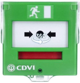 CDVI Ewakuacyjny przycisk wyjścia z elastyczną membraną, 2 styki CDVI BBGP2V