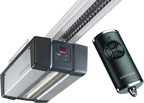 HORMANN Brama garażowa segmentowa Renomatic/Hormann z napędem Supramatic E i szyną FS10-K - przetłoczenia L Planar. Wymiar 5000x2125mm.