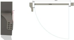 PRESBET Uchwyty MOD.80/12/16 na słupek do napędów z otworami 12mm: CAME, ROGER, FAAC, Genius, DTM, Proxima, Hato, Tousek itd.