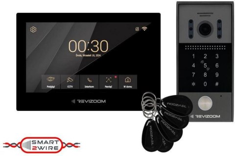 REVIZOOM Wideodomofon REVIZOOM RM-T273HD BLACK/RC-212HD-CK1