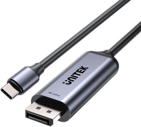 UNITEK Przewód dwukierunkowy Unitek 8K USB-C do DisplayPort 1,5M