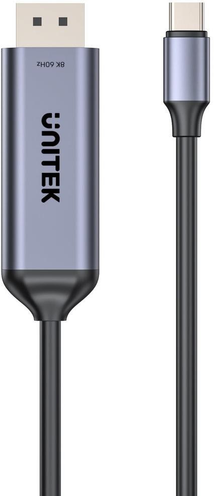 UNITEK Przewód dwukierunkowy Unitek 8K USB-C do DisplayPort 1,5M