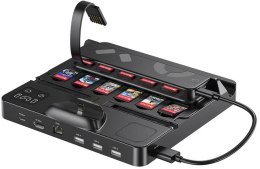 UNITEK Unitek stacja ładująca Switch z przełącznikiem i czytnikiem kart do gier