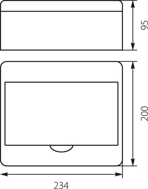 ELEKTRO-PLAST OPATÓWEK Rozdzielnica n/t RN-8 Fala (N+PE) IP40 200x234x95mm, biała | 7.2 Elektro-Plast Opatówek