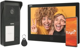 EURA Wideodomofon EURA 2-żyłowy VDP-49A3-2TY czarny Tuya