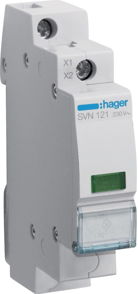 HAGER Lampka sygnalizacyjna, 230V AC, Zielony LED HAGER SVN121