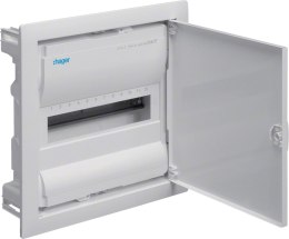 HAGER Rozdzielnica podtynkowa z drzwiami metalowymi, 1 rząd, 12 modułów, IP30, HAGER Volta VU12NE