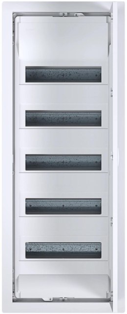 HAGER Rozdzielnica podtynkowa z drzwiami metalowymi, 5 rzędów, 60 modułów, IP30, HAGER Volta VU60NC