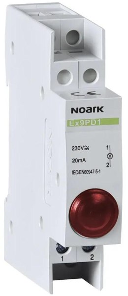 NOARK LAMPKA SYGNALIZACYJNA, 230V AC/DC, 1 CZERWONY LED Ex9PD1r Noark 102433