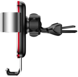 BASEUS Baseus Metal Age Gravity Car Mount metalowy samochodowy uchwyt grawitacyjny na slot CD srebrny (SUYL-J0S)