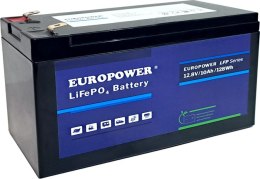EUROPOWER Akumulator LiFePO4 EUROPOWER serii LFP 12,8V 10Ah (Żywotność ~2000 cykli)