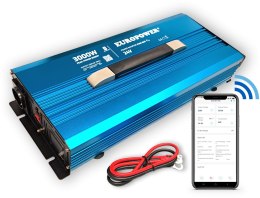 EUROPOWER PRZETWORNICA NAPIĘCIA INWERTER EUROPOWER 24V DC / 230V AC 3000W / 6000W CZYSTY SINUS BLUETOOTH