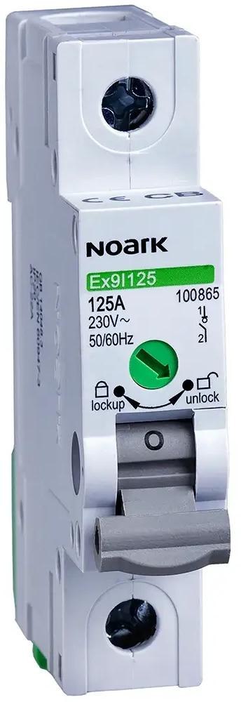 NOARK ROZŁĄCZNIK IZOLACYJNY, SZER. 1 MODUŁ, 1P, 63A, Ex9I125 1P 63A Noark 100864