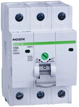 NOARK ROZŁĄCZNIK IZOLACYJNY, SZER. 3 MODUŁY, 3P, 100A, Ex9I125 3P 100A Noark 100878