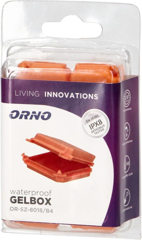 ORNO Puszka żelowa zabezpieczająca IPX8, mała, blister, 4 szt. OR-SZ-8016/B4