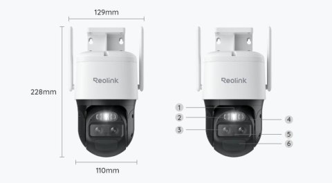 REOLINK Kamera IP Reolink Trackmix B770 akumulatorowa (4MP+4MP) 8MP Wi-Fi