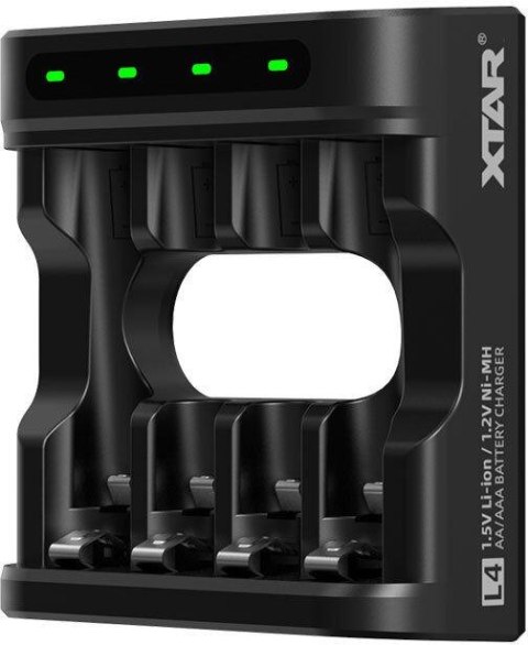 XTAR Ładowarka do akumulatorów R03 / AAA oraz R6 / AA Li-ion 1,5V / NiMH Xtar L4